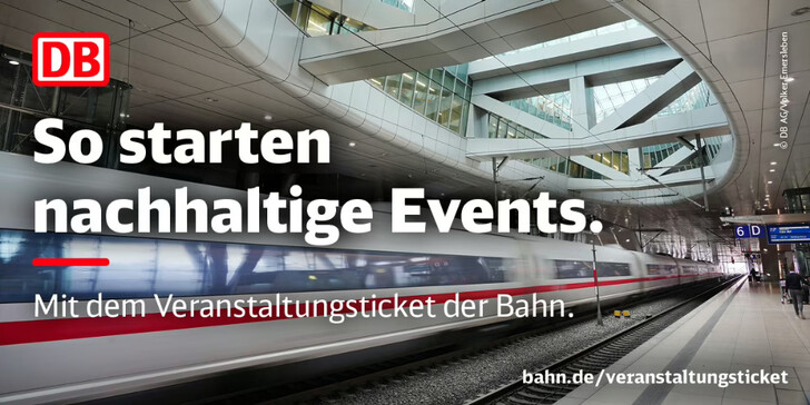 Veranstaltungsticket der Deutschen Bahn für die IT-Tage 2024 jetzt buchen Veranstaltungsticket der Deutschen Bahn für die IT-Tage 2024 jetzt buchen